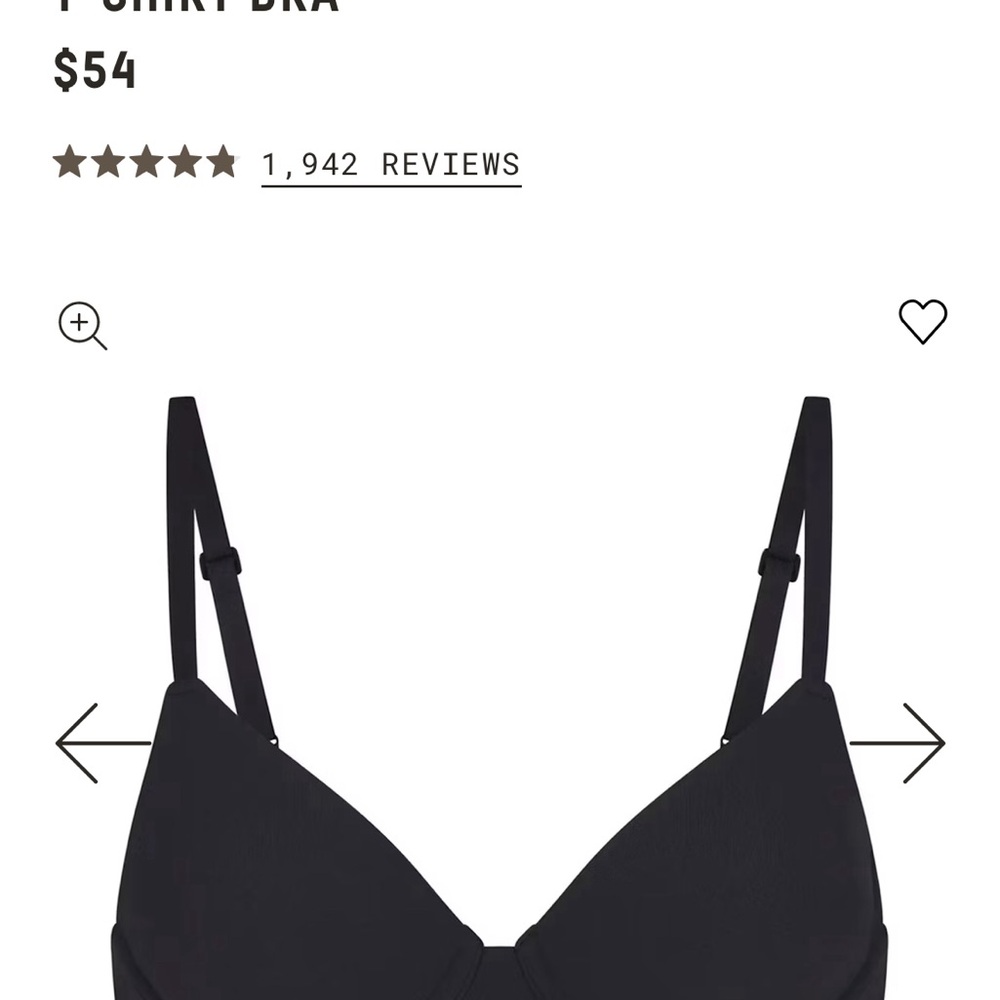 SKIMS Black Triangle Bralette Intimates